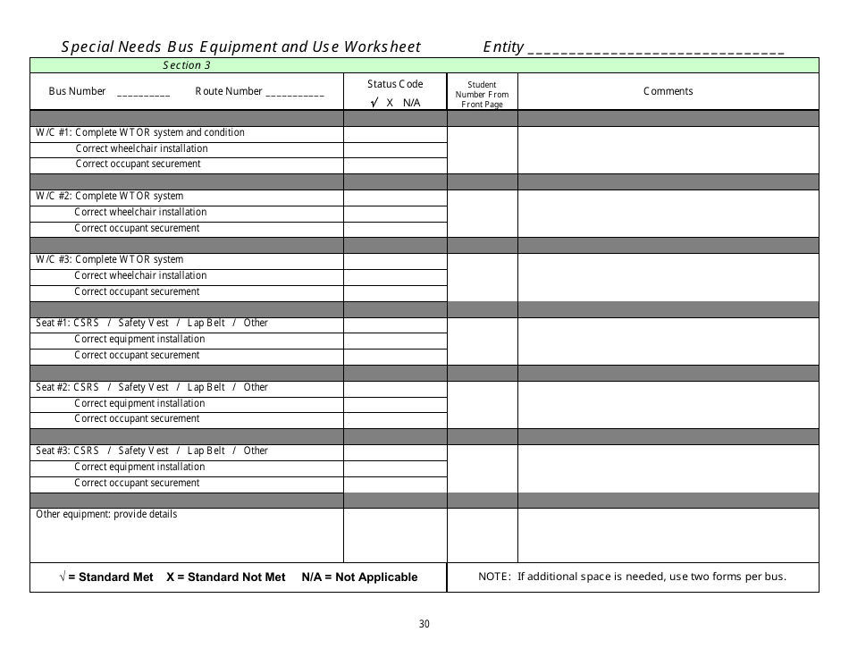 District School Transportation Monitoring Self-evaluation - Florida, Page 33