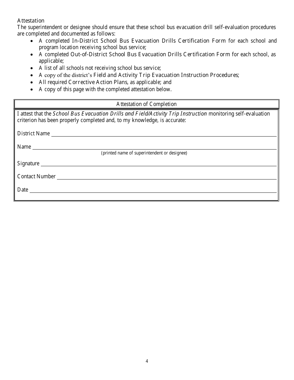 District School Transportation Monitoring Self-evaluation - Florida, Page 7