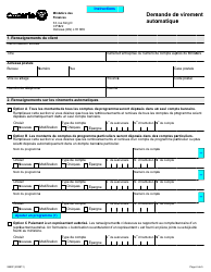 Forme 9980F Demande De Virement Automatique - Ontario, Canada (French), Page 4