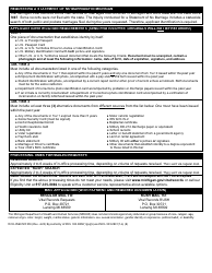 Form DCH-0569-NO MX Application for a Statement of No Marriage in Michigan - Michigan, Page 2