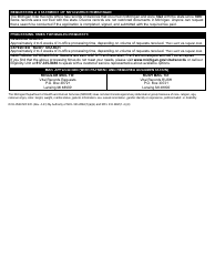 Form DCH-0569-NO DIV Application for a Statement of No Divorce in Michigan - Michigan, Page 2