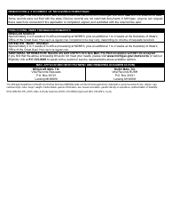 Form DCH-0569-NO DIV_AUTH Application for Apostilled/Authenticated Statement of No Divorce in Michigan - Michigan, Page 2