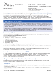 Forme 3248F Guide Relatif a La Demande De Remboursement - Sommaire Et Annexe - Diplomates Etrangers Annexe 19, Carburant Aviation - Teu - Ontario, Canada (French)
