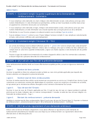 Forme 3248F Guide Relatif a La Demande De Remboursement - Sommaire Et Annexe - Diplomates Etrangers Annexe 19, Carburant Aviation - Teu - Ontario, Canada (French), Page 3
