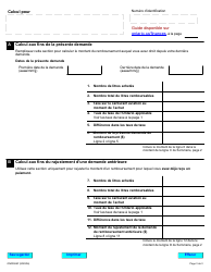 Form ON00069F Demande De Remboursement Formulaire De Rajustement De La Taxe (Frt) - Ontario, Canada, Page 3