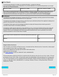 Form 0166E Application for International Fuel Tax Agreement (Ifta) Registration - Ontario, Canada, Page 4