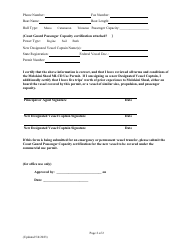 Attachment D Vessel Transfer or Change Form - Hawaii, Page 2