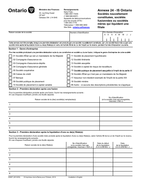Forme 0393F Agenda 24  Printable Pdf