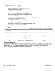 Form CSF11 0111 General Testimony - Oregon, Page 10