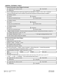 Form CSF11 0111 General Testimony - Oregon, Page 2