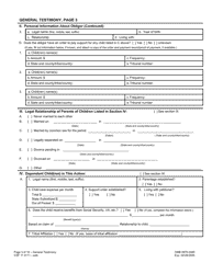 Form CSF11 0111 General Testimony - Oregon, Page 3