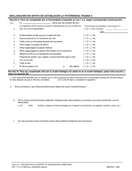 Formulario CSF11 0112 Declaracion En Apoyo De Establecer La Paternidad - Oregon (Spanish), Page 4