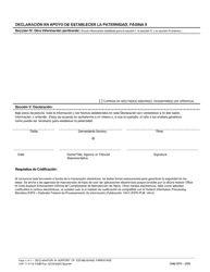 Formulario CSF11 0112 Declaracion En Apoyo De Establecer La Paternidad - Oregon (Spanish), Page 5