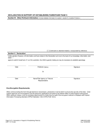 Form CSF11 0112 Declaration in Support of Establishing Parentage - Oregon, Page 5