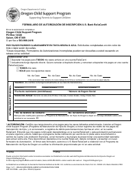 Document preview: Formulario CSF08 0700B Formulario De Autorizacon De Inscripcion U.S. Bank Reliacard - Oregon (Spanish)