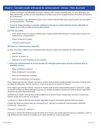 Forme 3448F Guide Relatif a La Demande De Remboursement - Perte De Produit (Prl) Sommaire Et Annexe - Ontario, Canada (French), Page 5