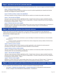 Instruction pour Forme 3235F Demande De Remboursement - Sommaire Et Annexe 6 Teu - Materiel Non Immatricule - Ontario, Canada (French), Page 4