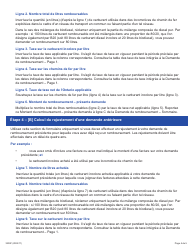 Instruction pour Forme 3239F Demande De Remboursement - Sommaire Et Annexe 10 Teu - Locomotives De Chemin De Fer - Ontario, Canada (French), Page 4