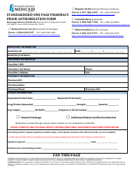 Document preview: Standardized One Page Pharmacy Prior Authorization Form - Repatha - Mississippi