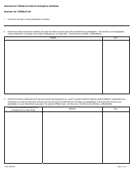 Forme LT100 (1204F) Affidavit Initial D&#039;entreprise Familiale - Ontario, Canada (French), Page 3