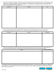 Forme LT100 (1204F) Affidavit Initial D&#039;entreprise Familiale - Ontario, Canada (French), Page 4