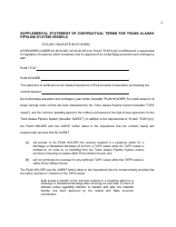 Statement of Contractual Terms - Alaska, Page 3