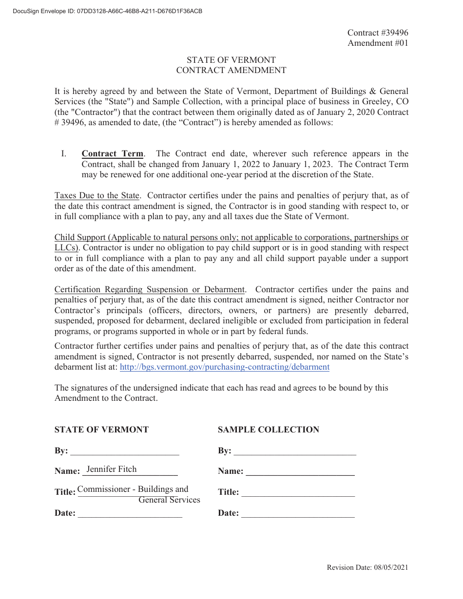 Contract #39496 - Ansci Test Kits - Vermont, Page 2