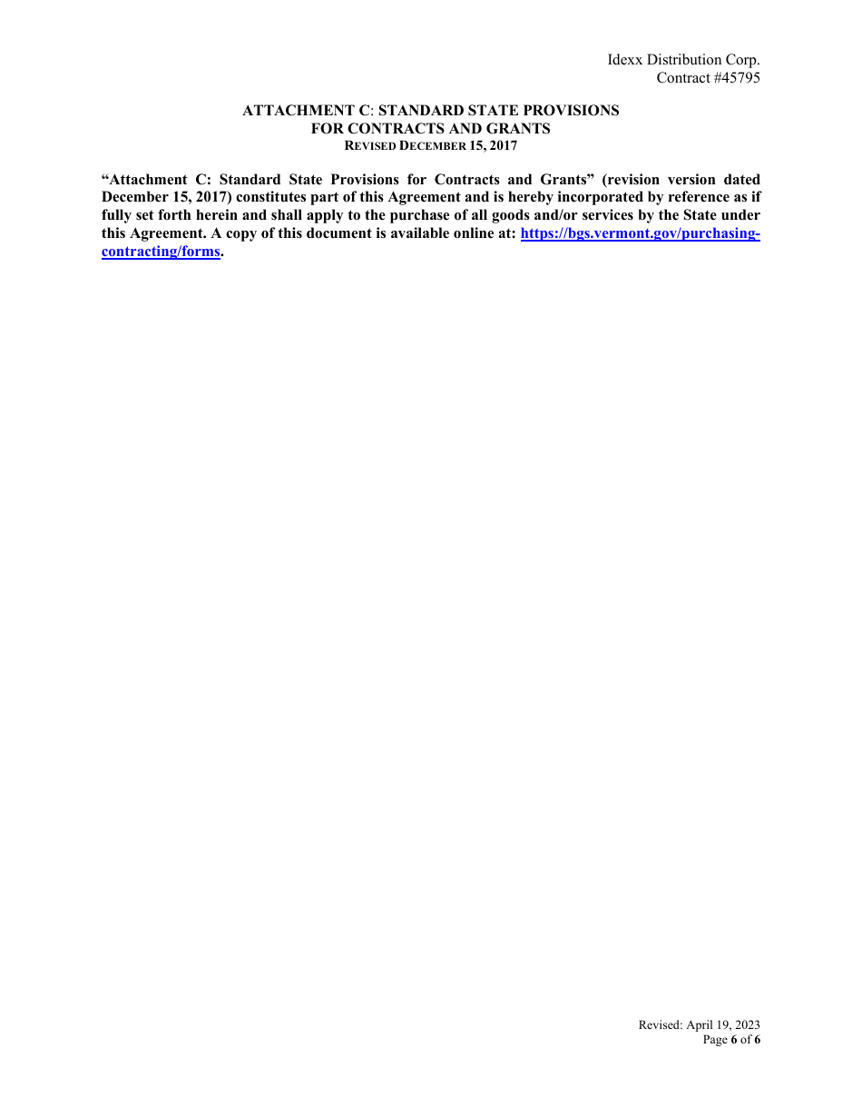 Contract #45795 - Laboratory Equipment  Supplies - Vermont, Page 6