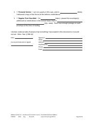 Form FOR303 Affidavit of Service - Forfeiture - Controlled Substance Offense - Minnesota, Page 2