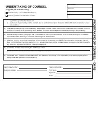 Form ADM859 Undertaking of Counsel - Dars - British Columbia, Canada, Page 2