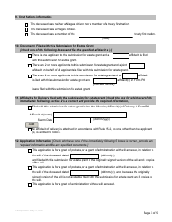 Form P2 Submission for Estate Grant - British Columbia, Canada, Page 3