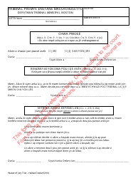 Document preview: Waiver of Jury Trial - Massachusetts (Haitian Creole)