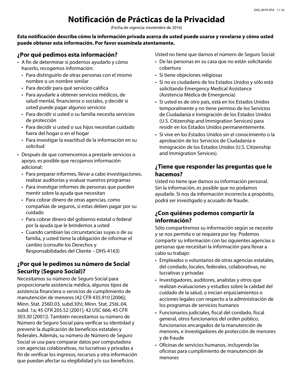 Formulario DHS-1958-SPA Solicitud De Servicios De Manutencion De Menores - Minnesota (Spanish), Page 12