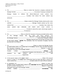 Form H-135 Affidavit to Obtain Title to a Motor Vehicle for a Denied Insurance Claim - Connecticut, Page 2