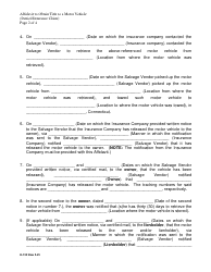 Form H-136 Affidavit to Obtain Title to an Unclaimed Motor Vehicle - Connecticut, Page 2