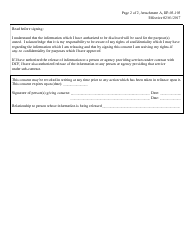 Attachment A Authorization for Release of Confidential Information - Kansas, Page 3
