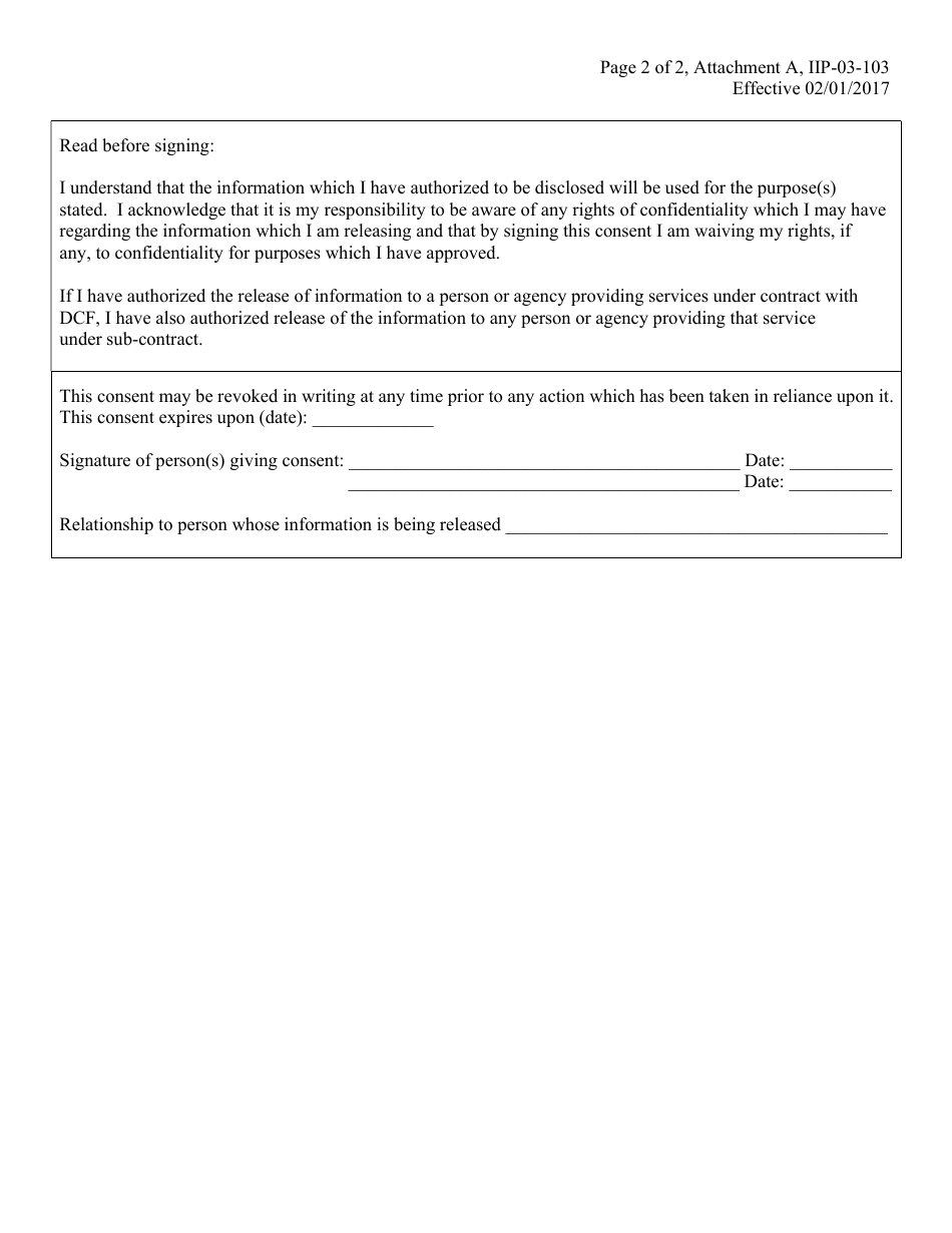 Attachment A Authorization for Release of Confidential Information - Kansas, Page 3