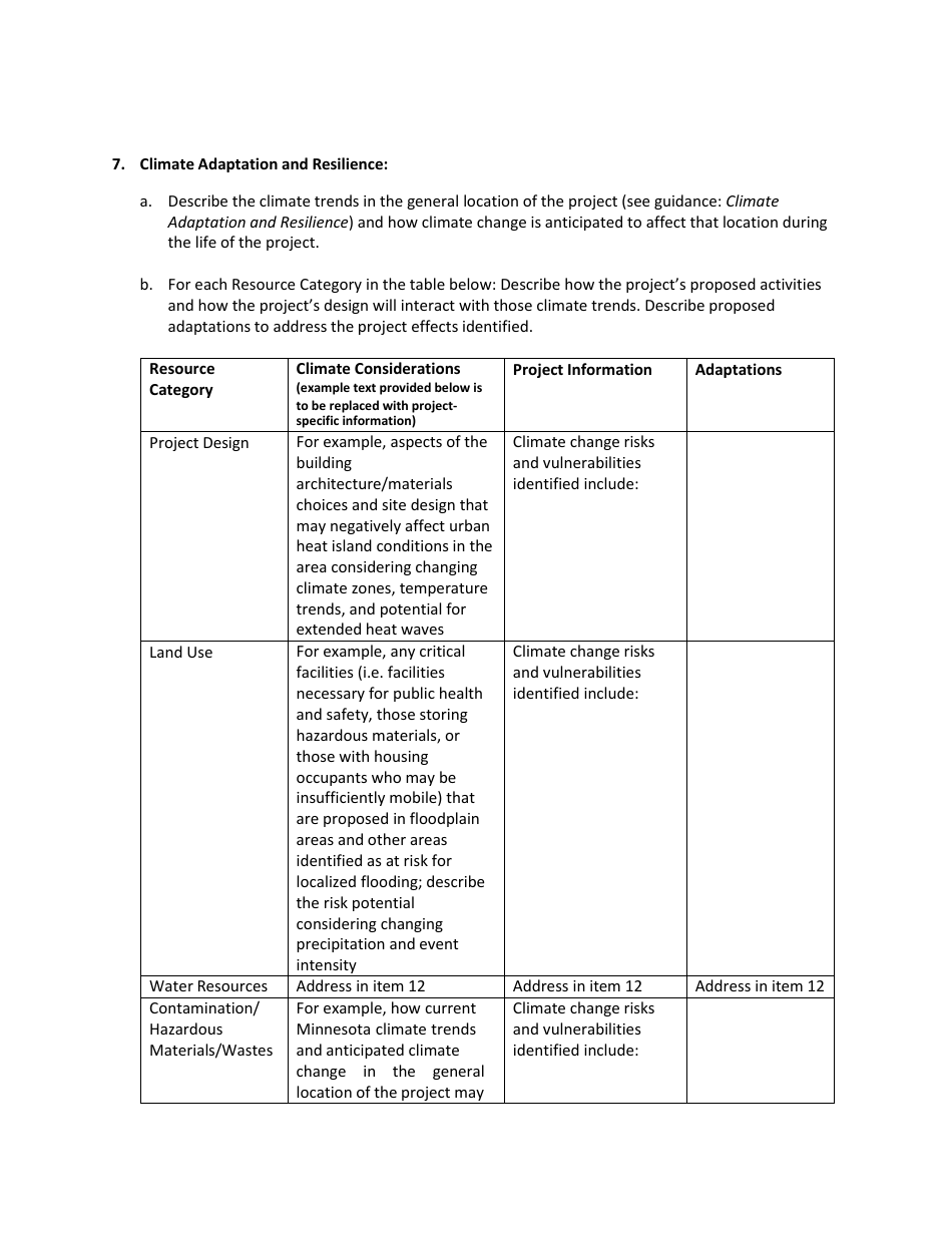 Environmental Assessment Worksheet - Minnesota, Page 3