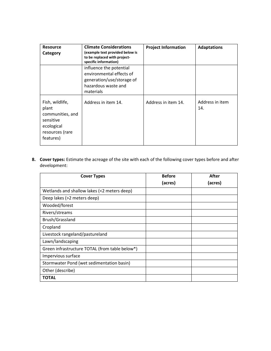 Environmental Assessment Worksheet - Minnesota, Page 4