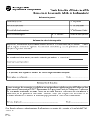Document preview: Formulario RES-517 Inspeccion De Desocupacion Del Sitio De Desplazamiento - Washington (Spanish)