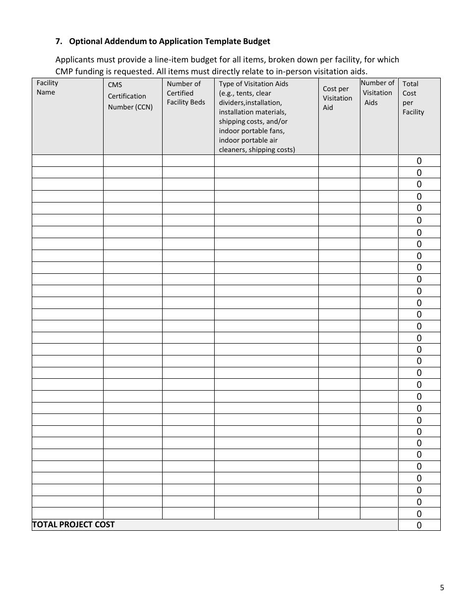 Covid-19 in Person Visitation Aid Application, Page 3
