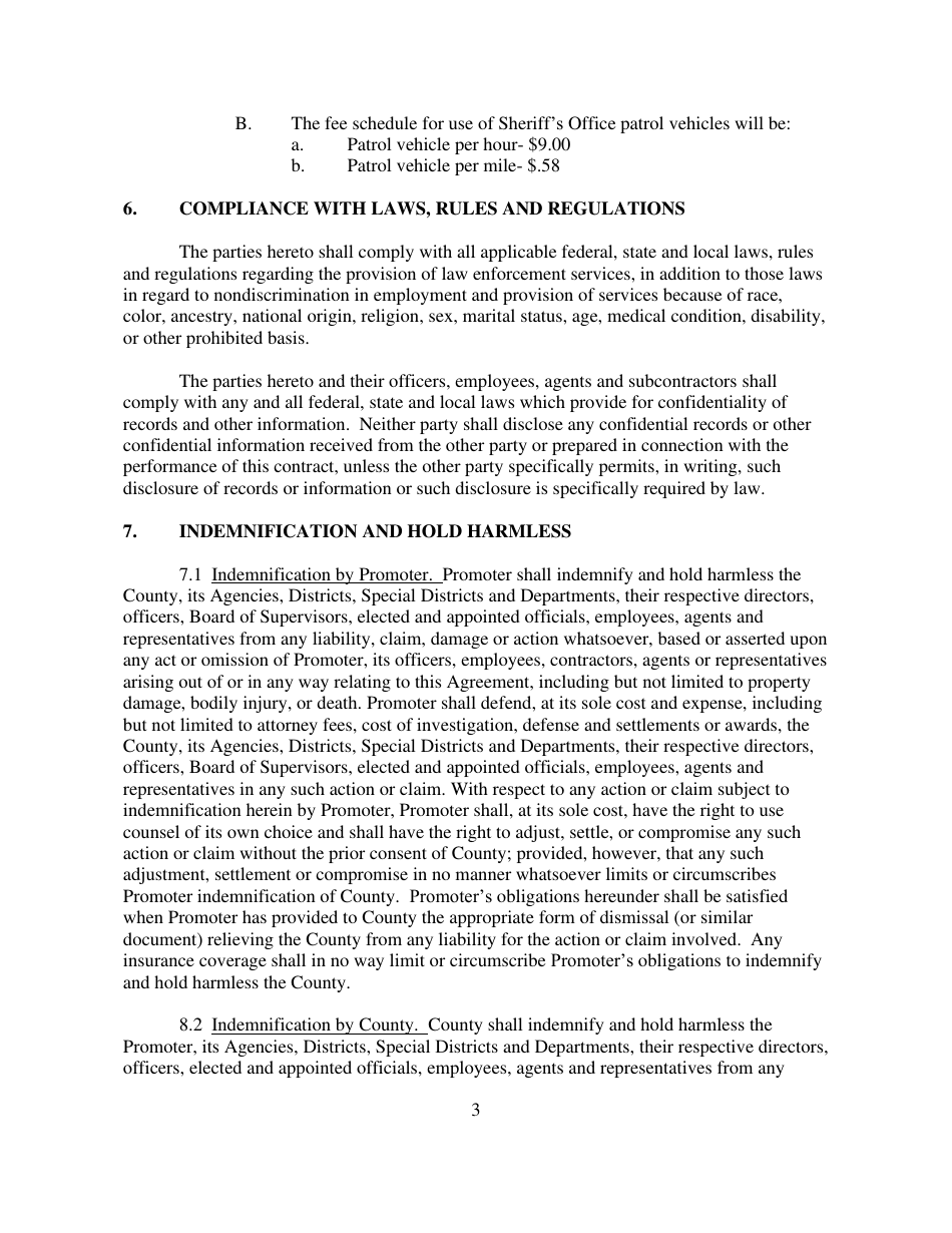 Form SO1019.01 Supplemental Law Enforcement Service Application - Monterey County, California, Page 4