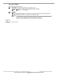 Form CV-482 Order for Name Change for Minor Child Under 14 - Parent With a Criminal Conviction - Wisconsin, Page 2