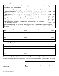 Form EA-649-002 Employment Agency, Branch Office, or Listing/Directory Service License Application/Renewal - Washington, Page 2