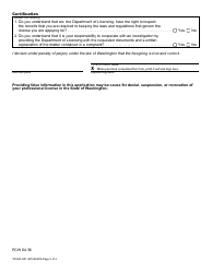 Form TS-624-001 Timeshare Salesperson Registration Application - Washington, Page 2