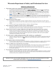 Form 3085 Application for Predetermination - Wisconsin, Page 2
