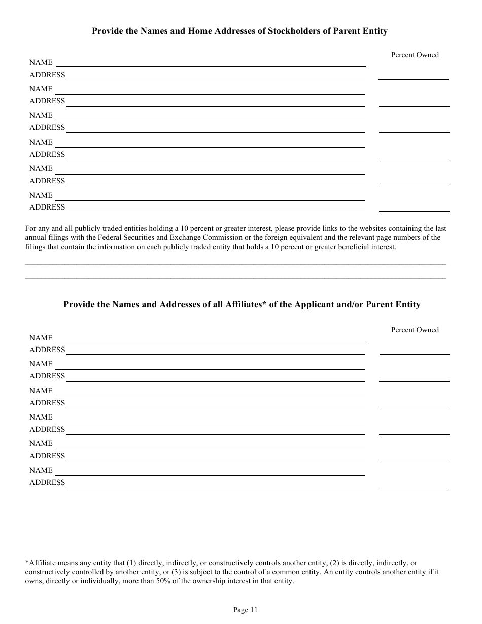 Form DC-74A Contractors Financial and Equipment Statement Experience Questionnaire and Past Performance Record - New Jersey, Page 11