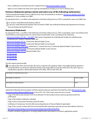 Form DHS-5748-ENG Community Mental Health Center Assurance Statement - Minnesota Health Care Programs (Mhcp) - Minnesota, Page 2