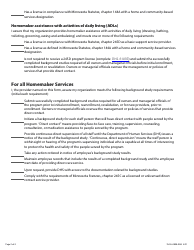 Form DHS-6189K-ENG Homemaker Provider Assurance Statement - Minnesota Health Care Programs (Mhcp) - Minnesota, Page 2