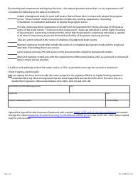 Form DHS-6189B-ENG Alternative Care (Ac) Nutrition Services Provider Assurance Statement - Minnesota Health Care Programs (Mhcp) - Minnesota, Page 2